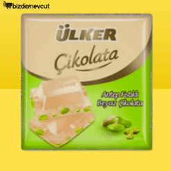 Ülker Antep Fıstıklı Beyaz Kare Çikolata 65 Gr