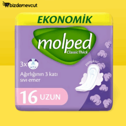 Molped Kalın Ped Klasik Uzun Ekonomik 16 Adet
