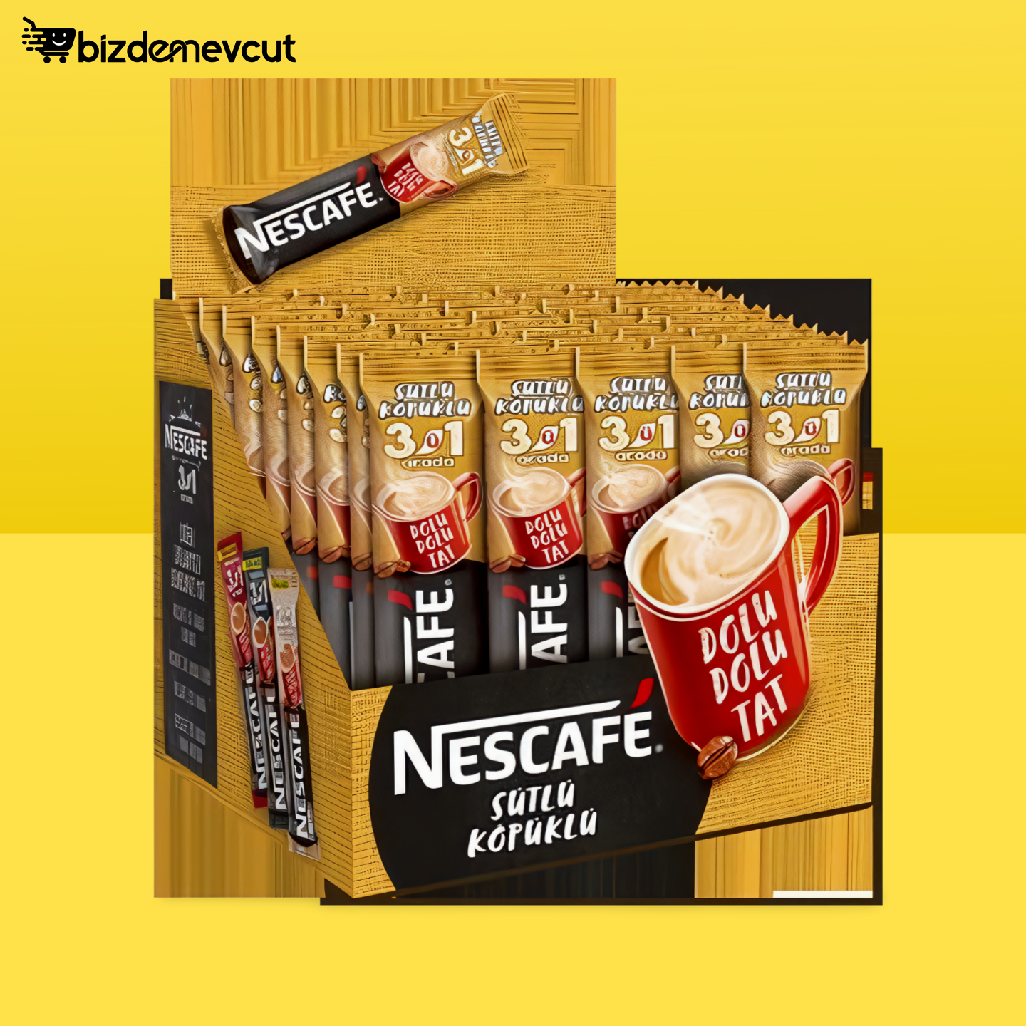 Nescafe 3'ü 1 Arada Sütlü Köpüklü 17,4 Gr - 48