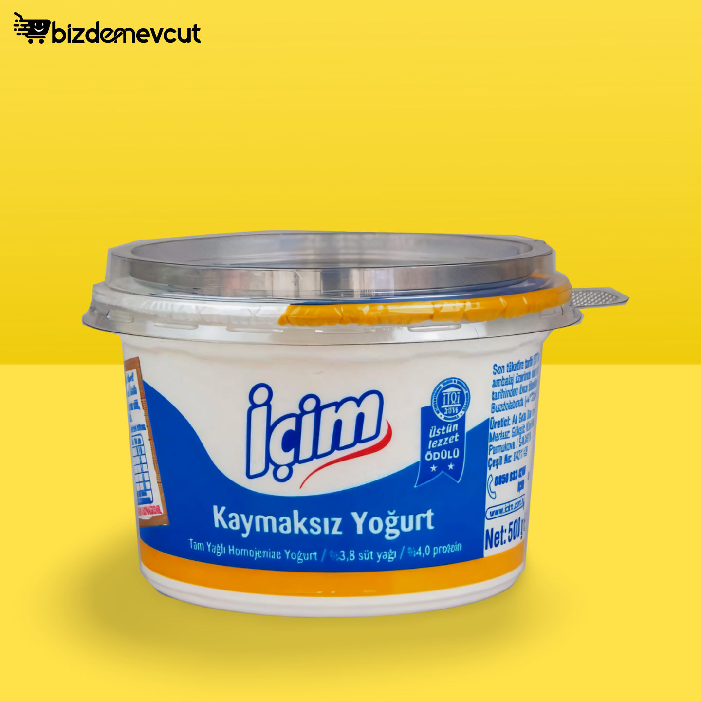 İçim Doğal Kaymaksız Yoğurt 500 gr