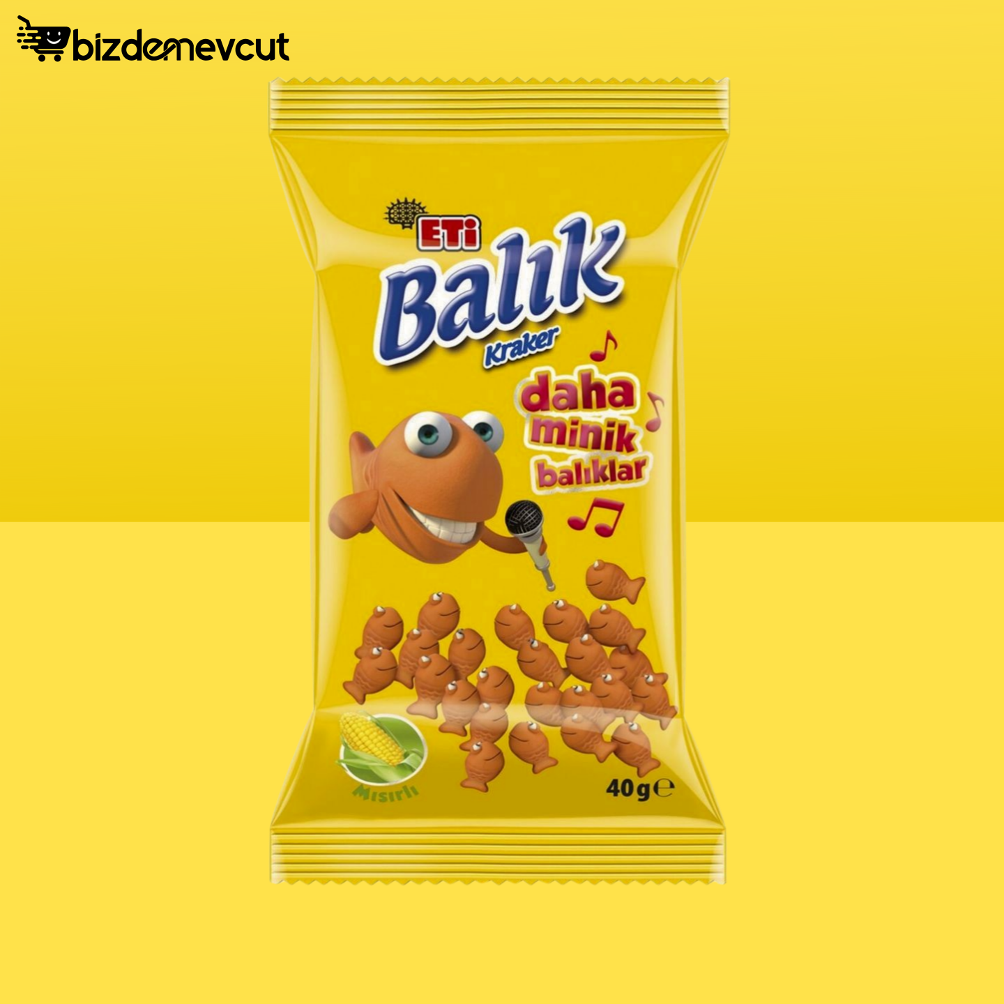 Eti Mini Mısırlı Balık Kraker 40 Gr