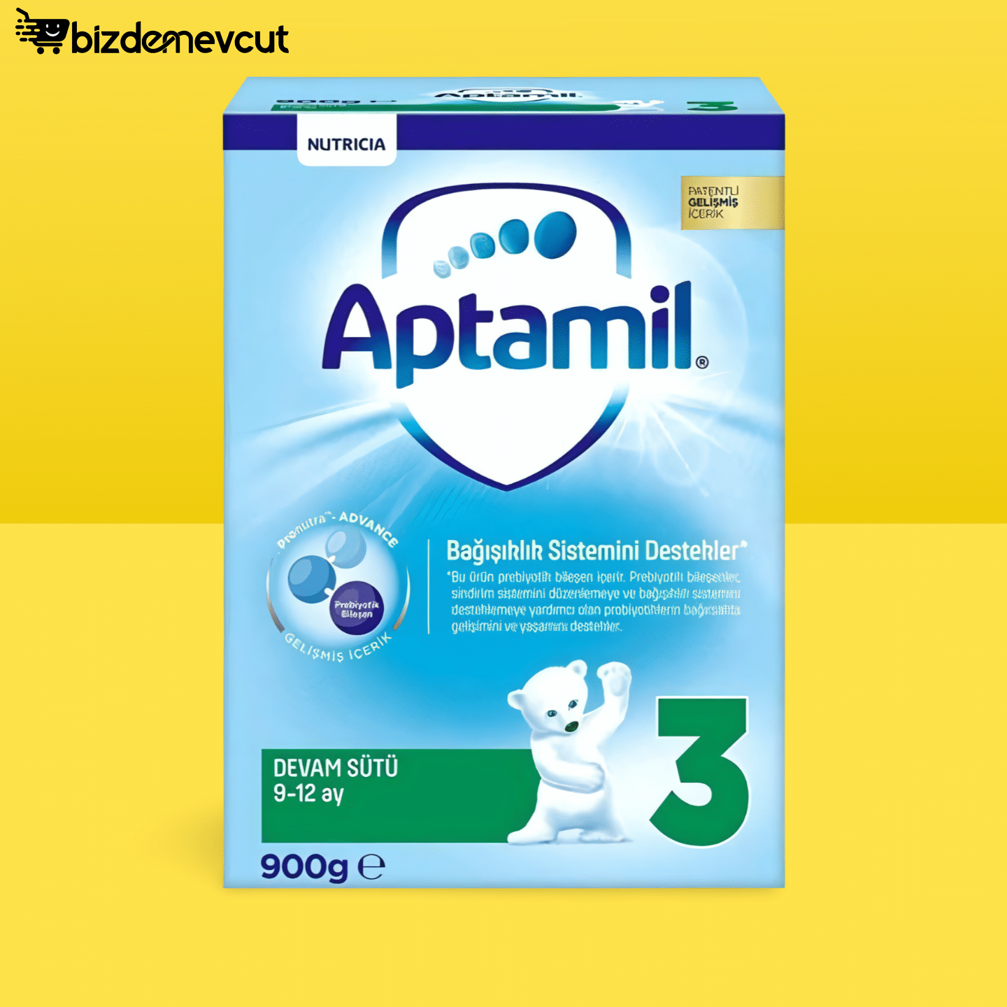Aptamil 3 Numara Devam Sütü 900 Gr