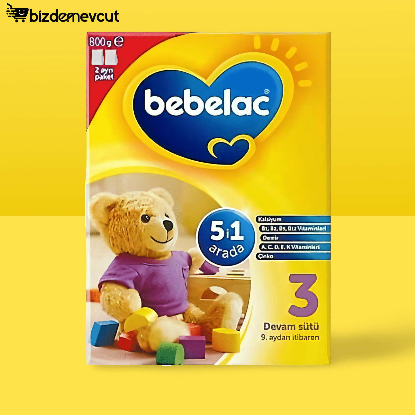 Bebelac 3 Numara Devam Sütü 800 Gr