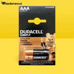 Duracell Alkalin AAA 2'li İnce Kalem Pil