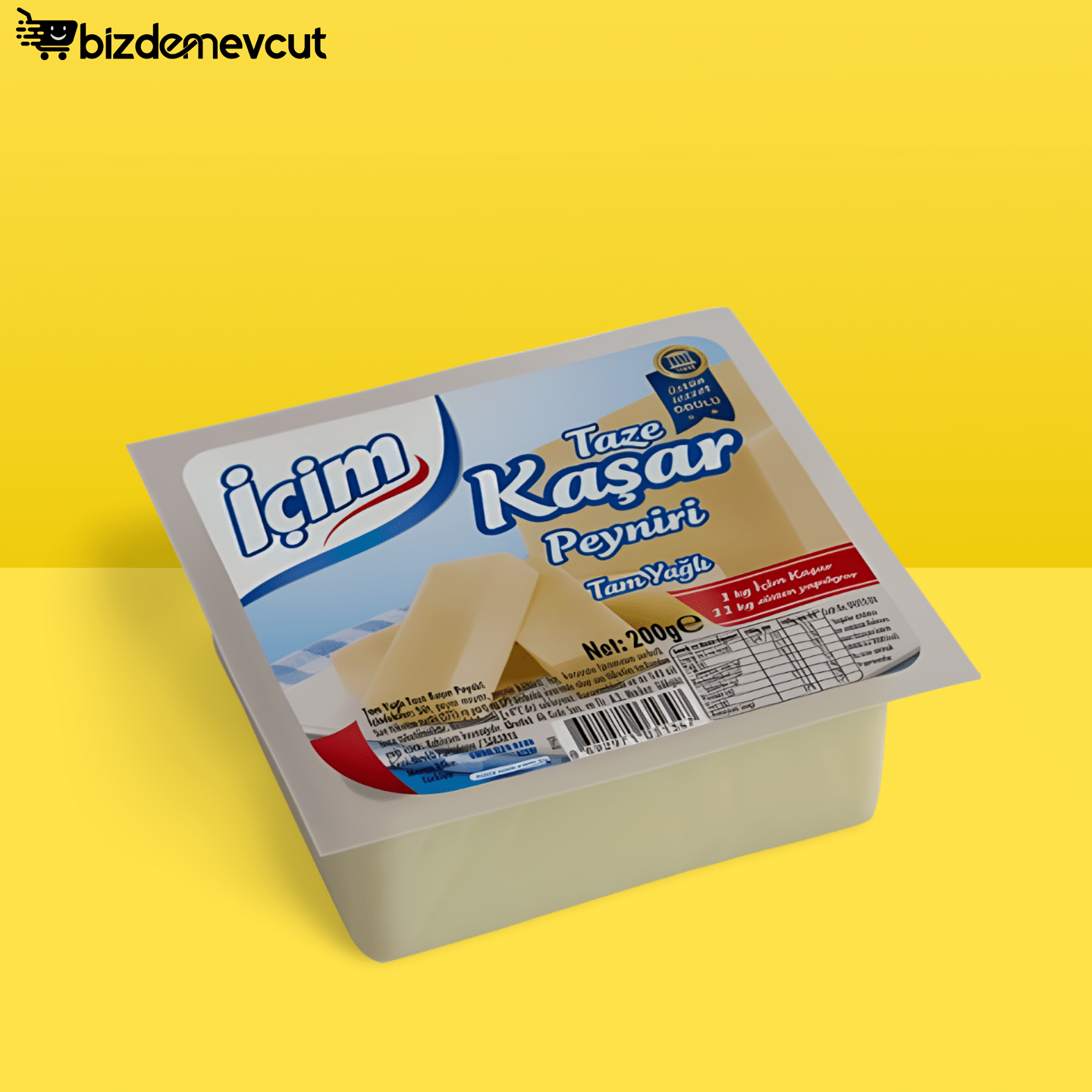 İçim Kaşar Peyniri 200 Gr