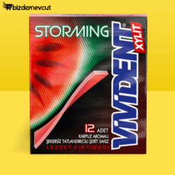 Vivident Storming Çilek Aromalı Tatlandırıcılı Sakız 12 Adet