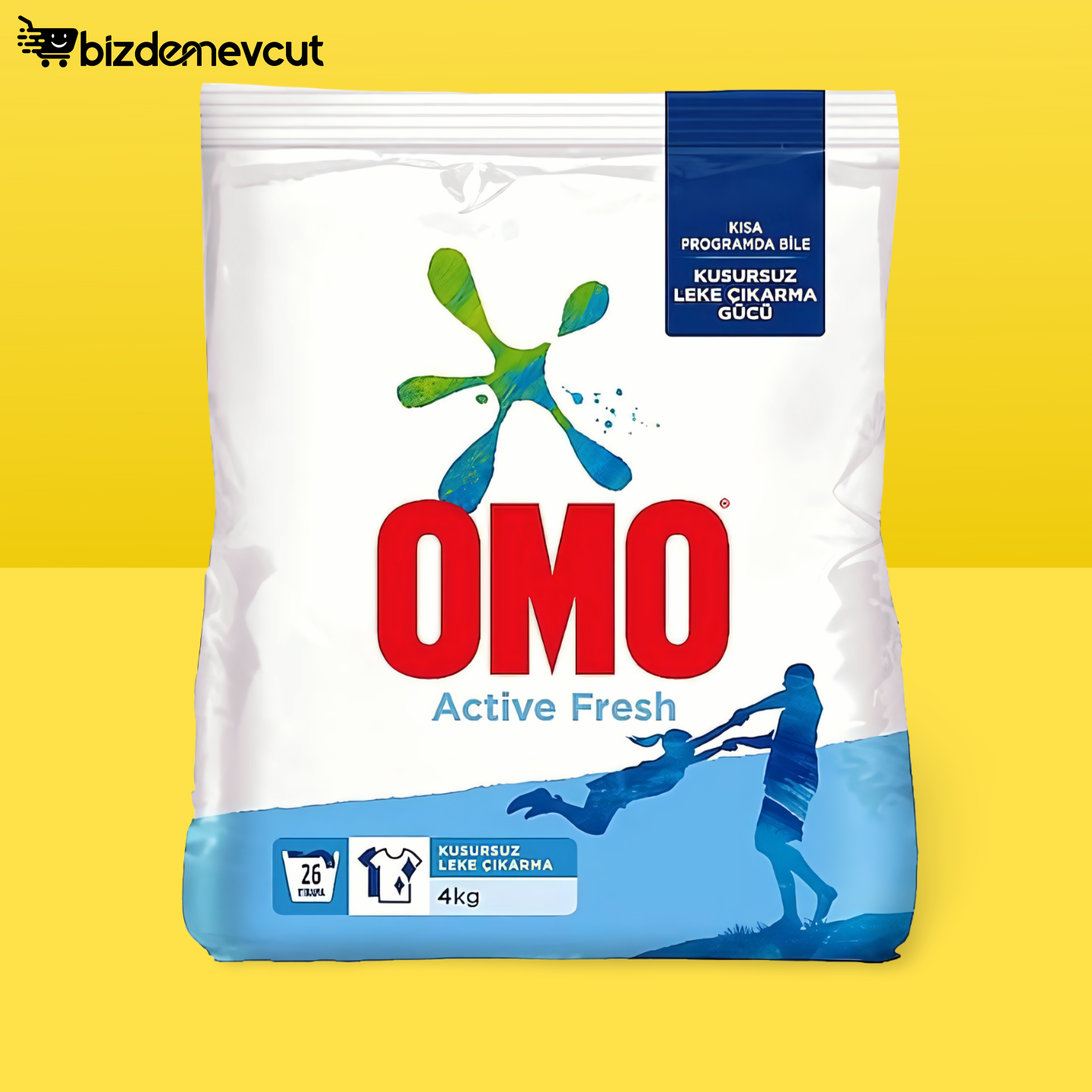 Omomatik Active Toz Çamaşır Deterjanı 4 KG