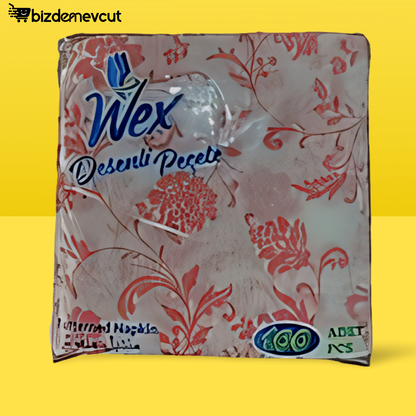 Wex 100'lü Desenli Servis Peçete