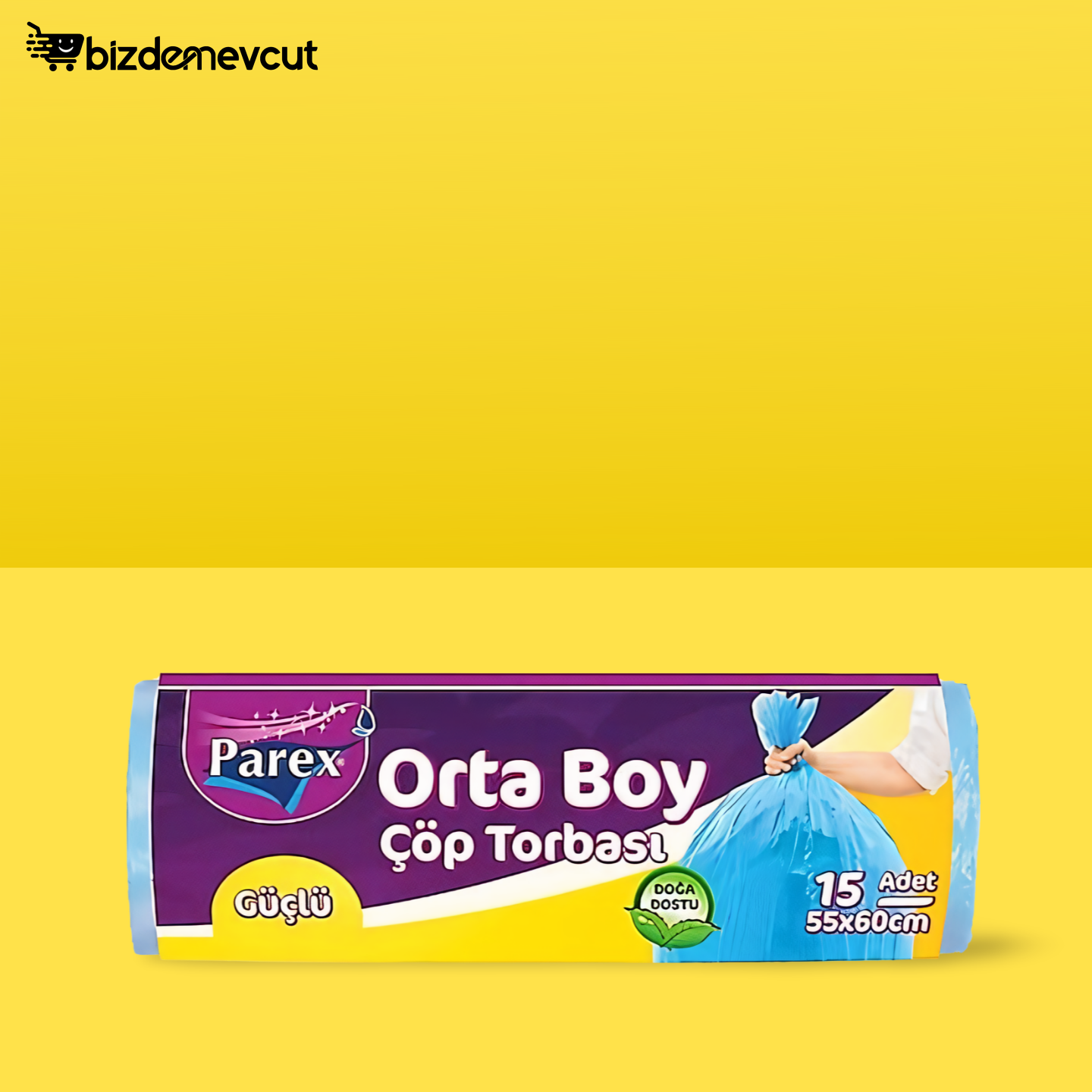 Parex Güçlü Orta Boy Çöp Poşeti 15'li