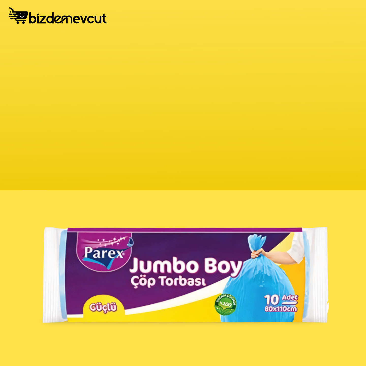 Parex Güçlü Jumbo Boy Çöp Poşeti 10'lu