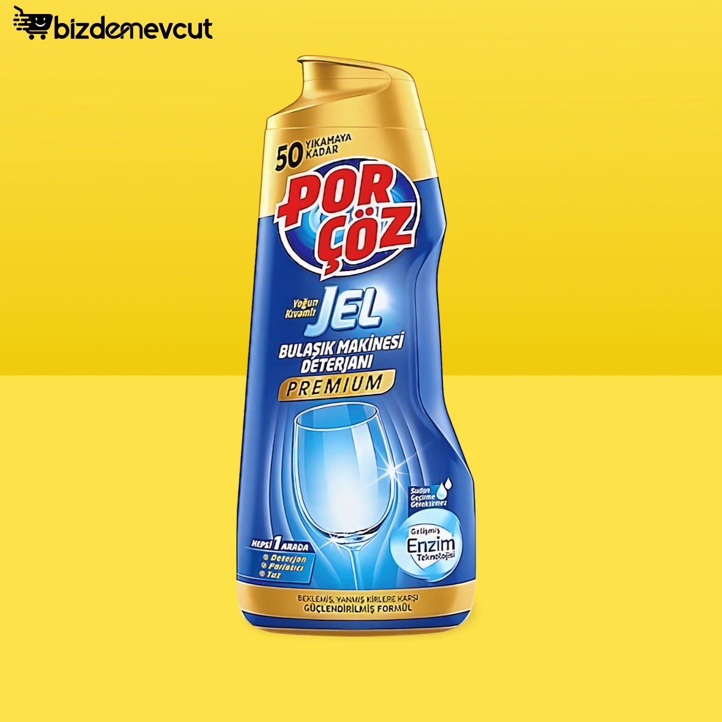 Porçöz Premium Bulaşık Makinesi Jel Deterjanı 900 Ml