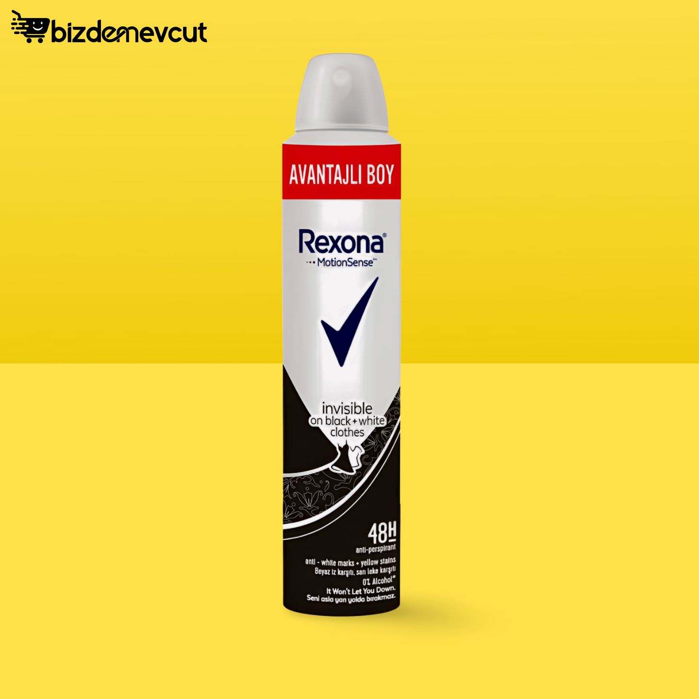 Rexona Invisible Black White Kadın Sprey Deodorant 150 Ml