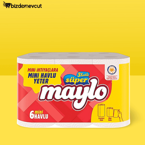 Maylo Mini 3 Katlı 6'lı Havlu