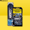Arko Men Pro3 T3 3’lü Tıraş Bıçağı + Cool 200 ml Tıraş Köpüğü Tıraş Seti