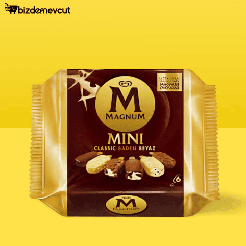 Algida Magnum Mini Classic Badem Beyaz Dondurma 345 Ml