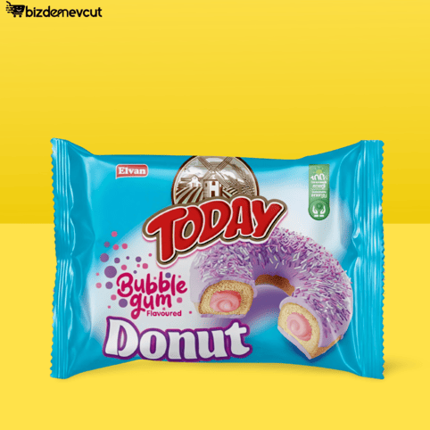 Elvan Today Donut Bubblegum Kek 50Gr