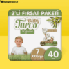 Baby Turco Doğadan Bebek Bezi 7 Numara 40 Adet Bez