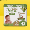 Baby Turco Doğadan No:3 Midi 42 Adet Bebek Bezi